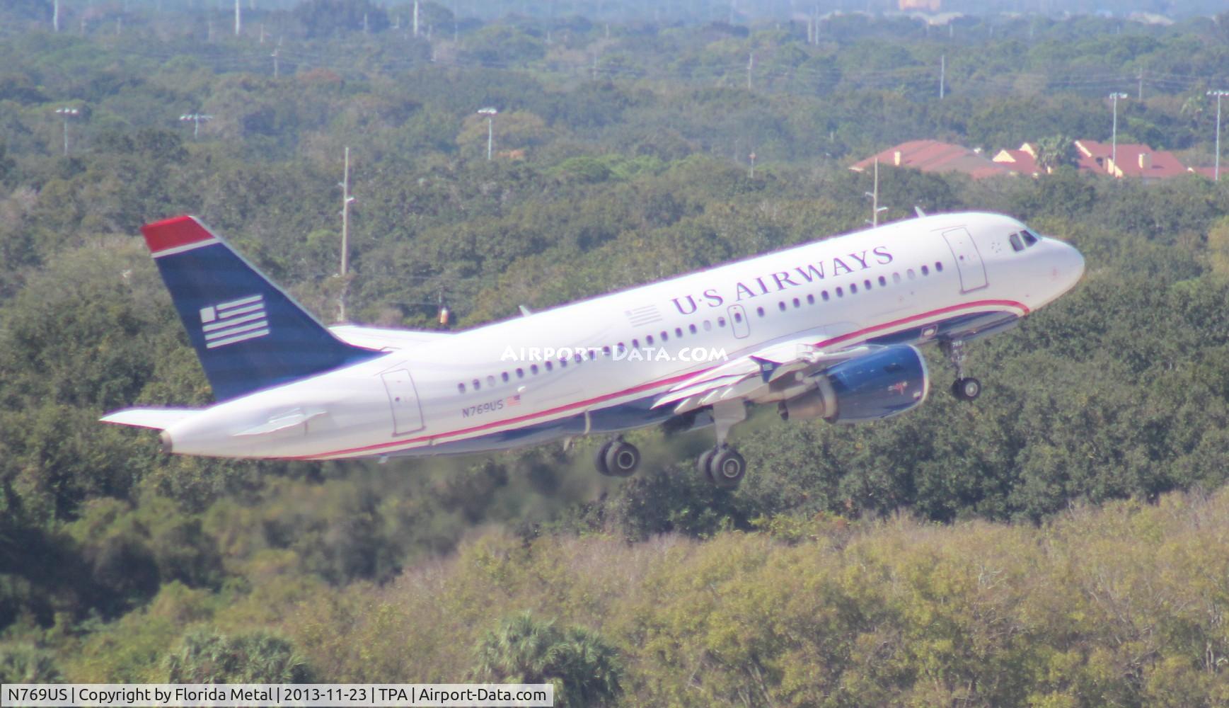 N769US, 2000 Airbus A319-112 C/N 1391, US Airways A319