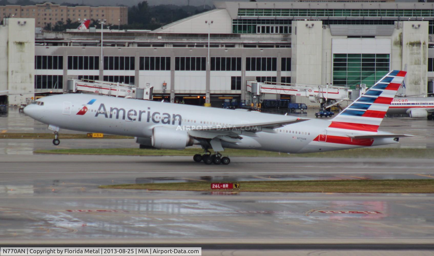 N770AN, 1999 Boeing 777-223 C/N 29578, American 777-200 repainted in new colors