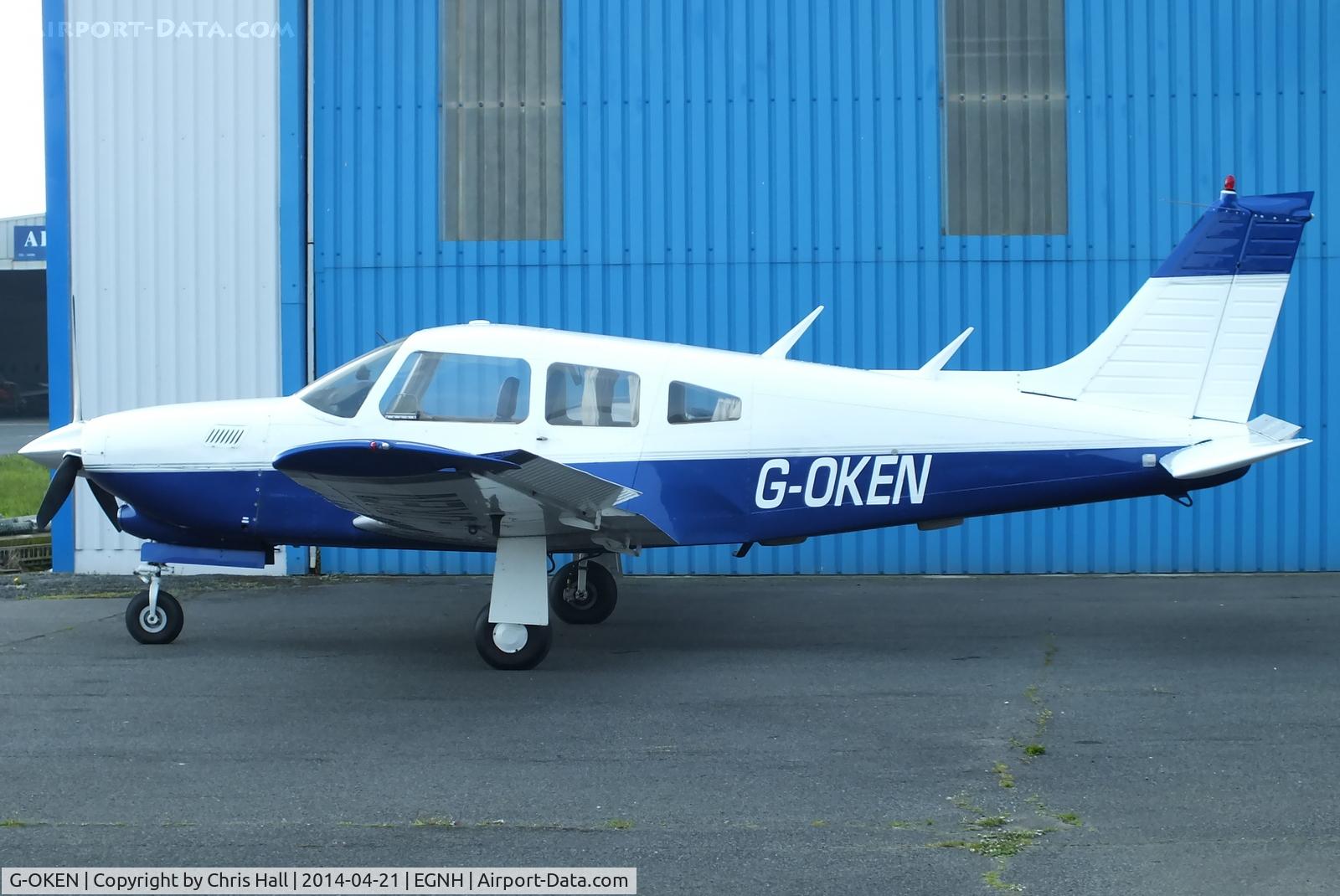 G-OKEN, 1977 Piper PA-28R-201T Cherokee Arrow III C/N 28R-7703390, privately owned