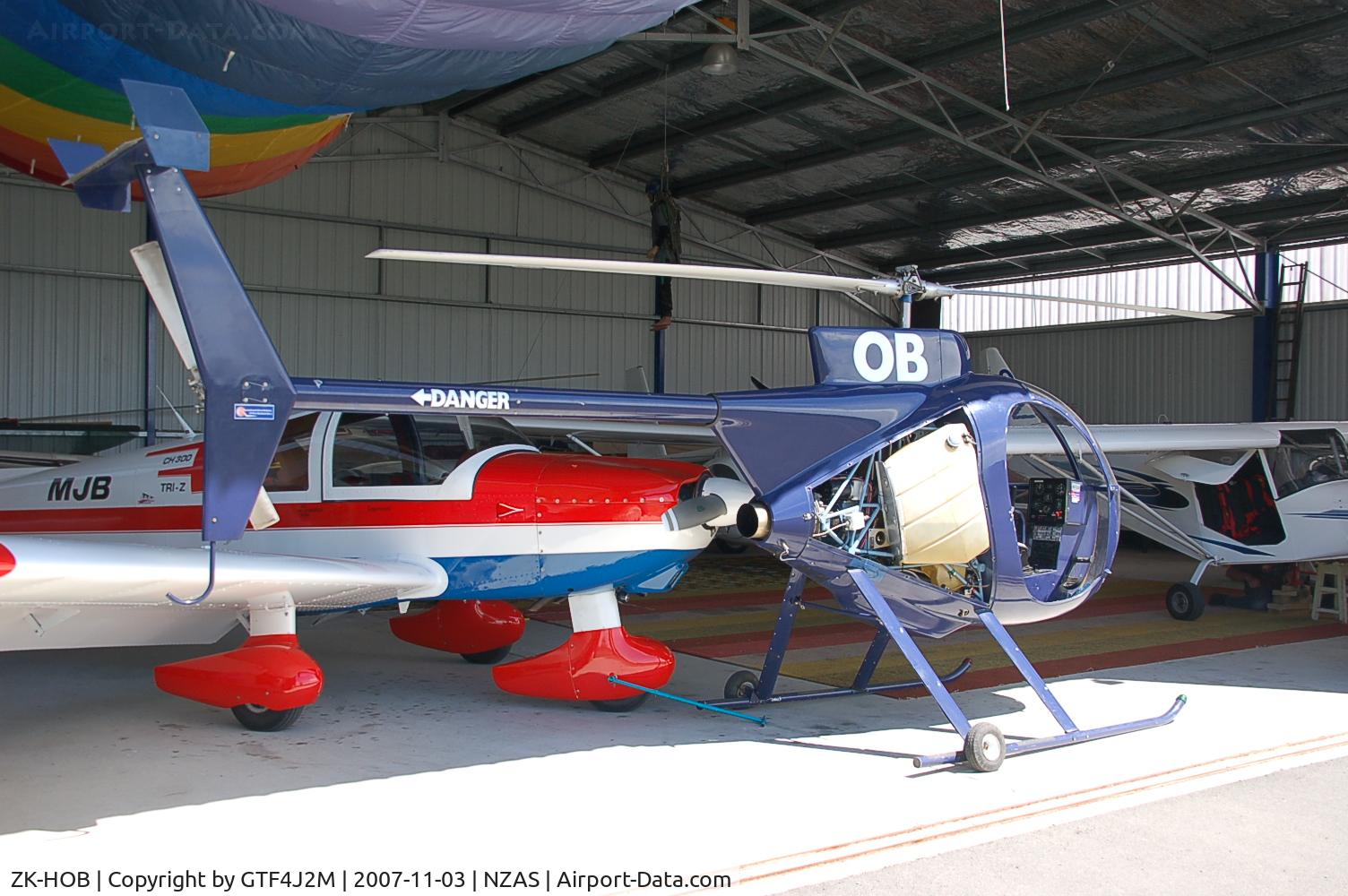 ZK-HOB, Revolution Mini 500K C/N 0060, ZK-HOB in the microlight hangar at Ashburton 3.11.07