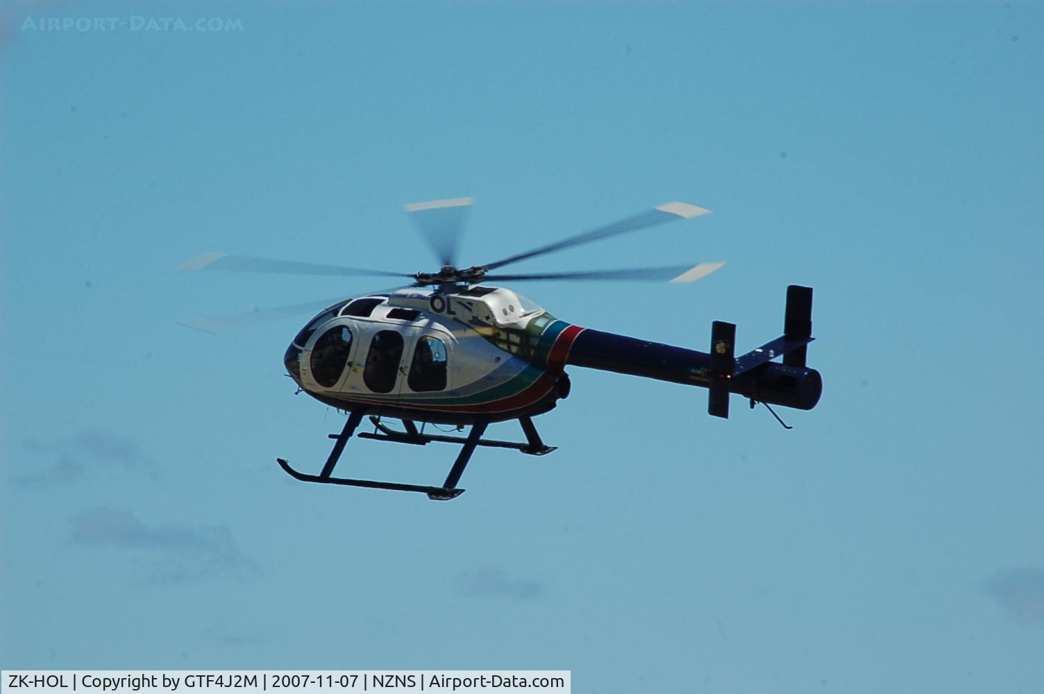 ZK-HOL, 2000 MD Helicopters 600N C/N RN010, ZK-HOL  landing at Nelson 7.11.07