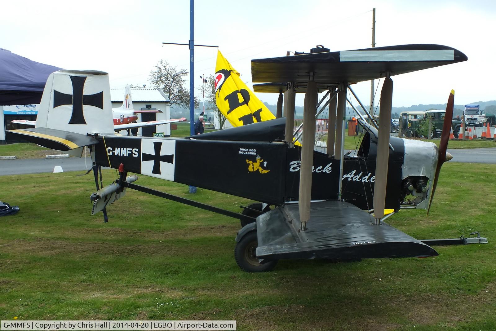 G-MMFS, 1983 Micro Biplane Aviation Tiger Cub 440 C/N SO64, at the Wings and Wheels fly in