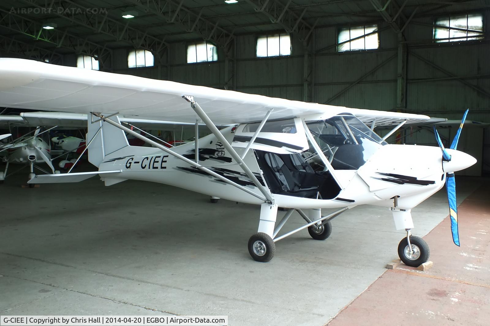 G-CIEE, 2013 Comco Ikarus C42 FB100 Bravo C/N 1311-7289, at the Wings and Wheels fly in