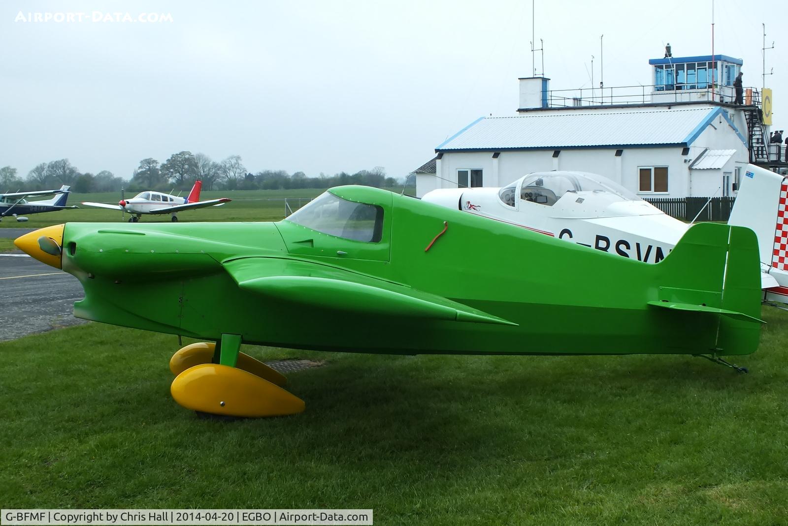 G-BFMF, 1982 Cassutt IIIM Racer C/N PFA 034-10147, back in one piece after a forced landing on 19/10/13 in a ploughed field and ending up inverted