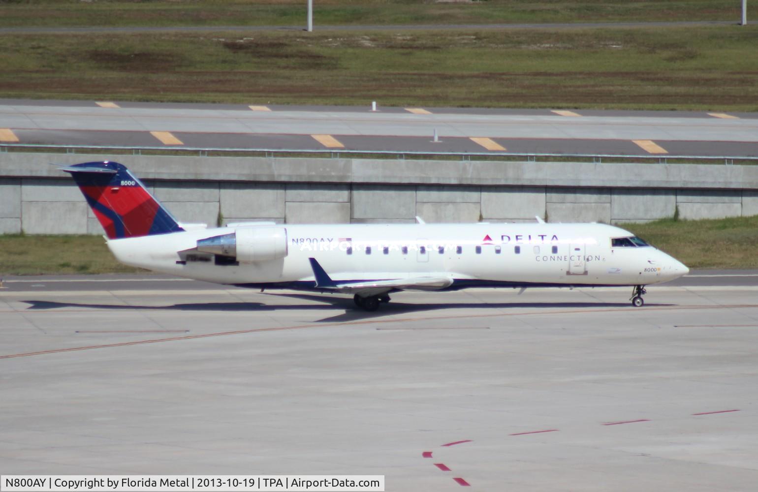N800AY, 2004 Bombardier CRJ-200ER (CL-600-2B19) C/N 8000, Delta Connection CRJ-200