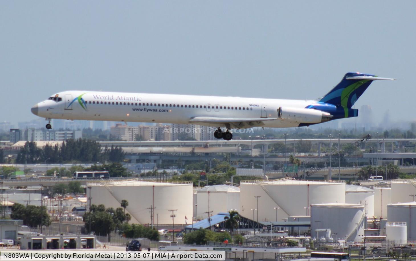 N803WA, 1988 McDonnell Douglas MD-82 (DC-9-82) C/N 49507, World Atlantic MD-82