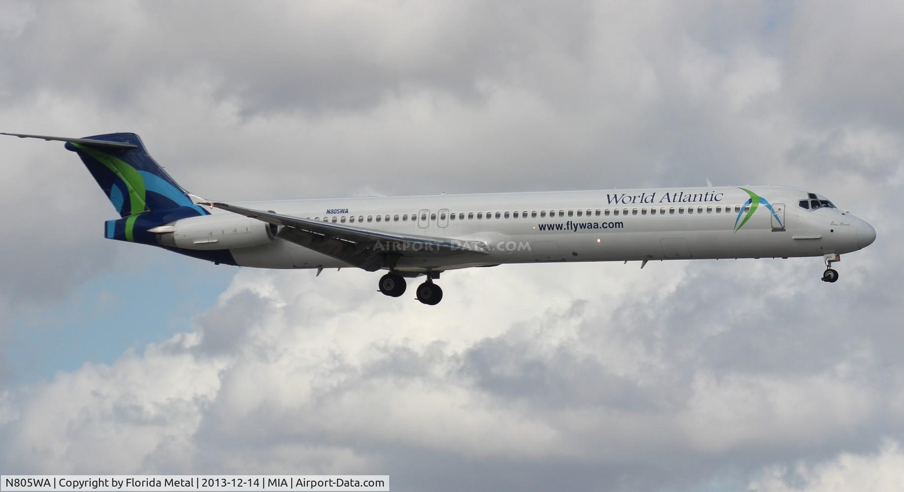 N805WA, 1996 McDonnell Douglas MD-83 (DC-9-83) C/N 53470, World Atlantic MD-83