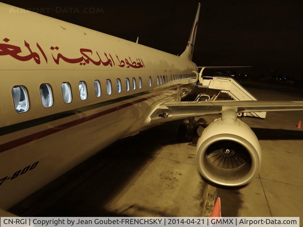 CN-RGI, 2011 Boeing 737-86N C/N 36831, departure to CMN