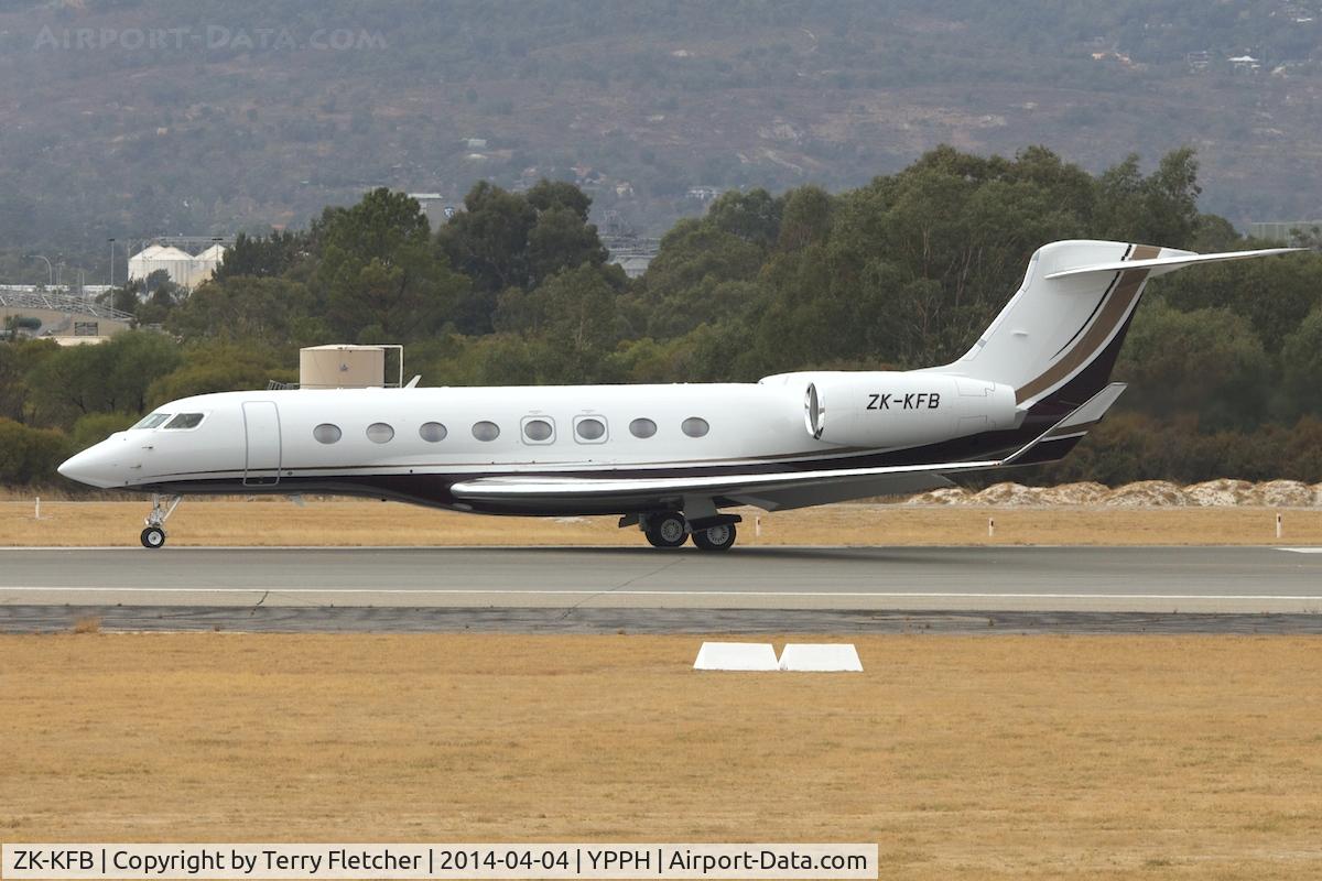ZK-KFB, 2013 Gulfstream Aerospace G650 (G-VI) C/N 6043, The 4th re-use of ZK-KFB marks on different Gulfstreams - this time on a G650 at Perth International