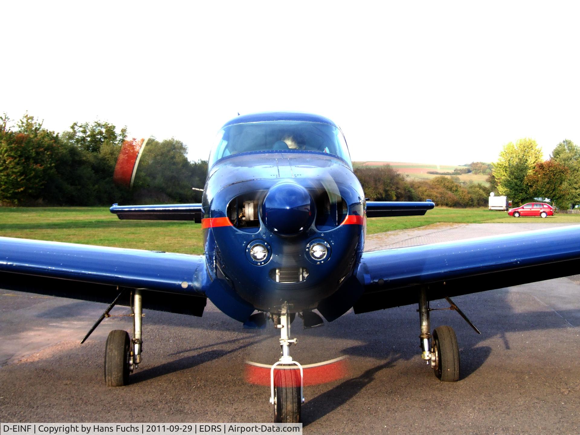 D-EINF, 1970 Navion Rangemaster H C/N NAV-4-2546, engine just fired