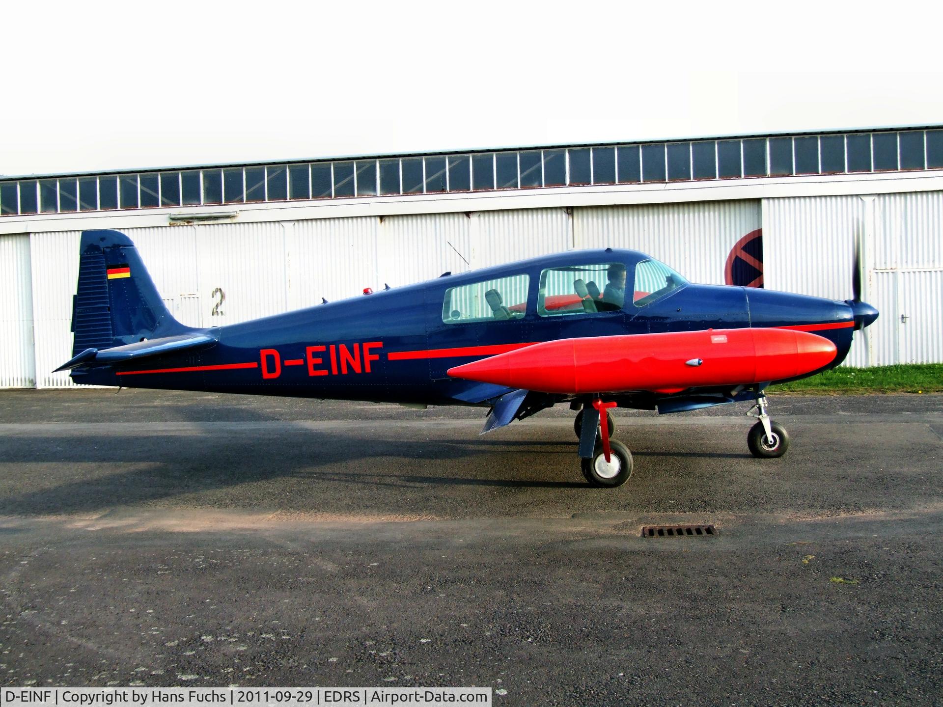D-EINF, 1970 Navion Rangemaster H C/N NAV-4-2546, ready for taxi