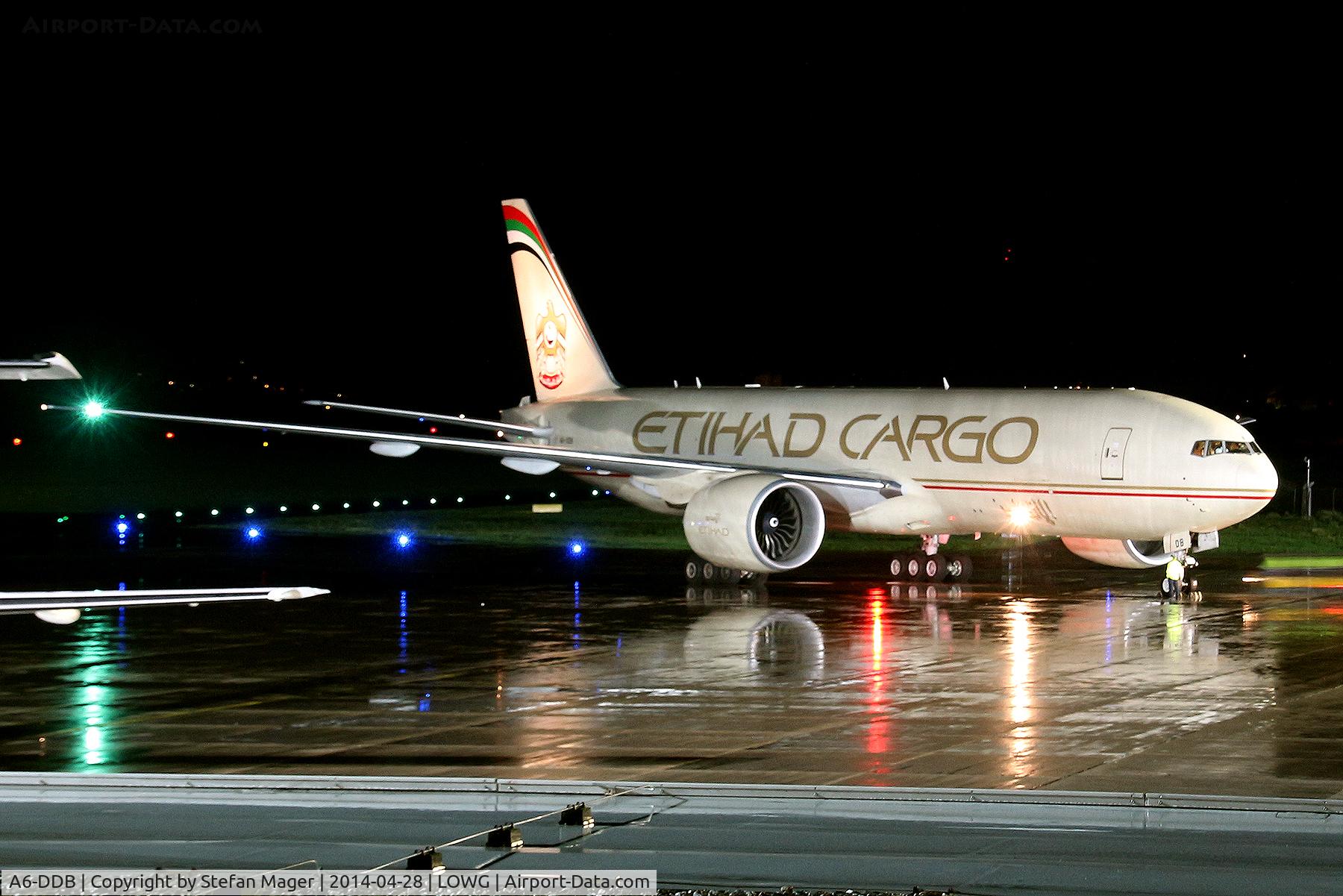 A6-DDB, 2013 Boeing 777-FFX C/N 39692, Etihad Boeing 777-FFX at Graz Airport