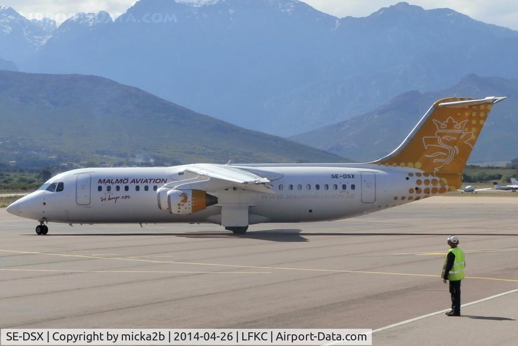 SE-DSX, 1994 British Aerospace Avro 146-RJ100 C/N E3255, Taxiing. Scrapped in march 2020.