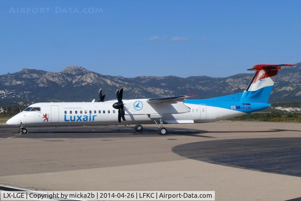 LX-LGE, 2009 De Havilland Canada DHC-8-402Q Dash 8 C/N 4284, Parked