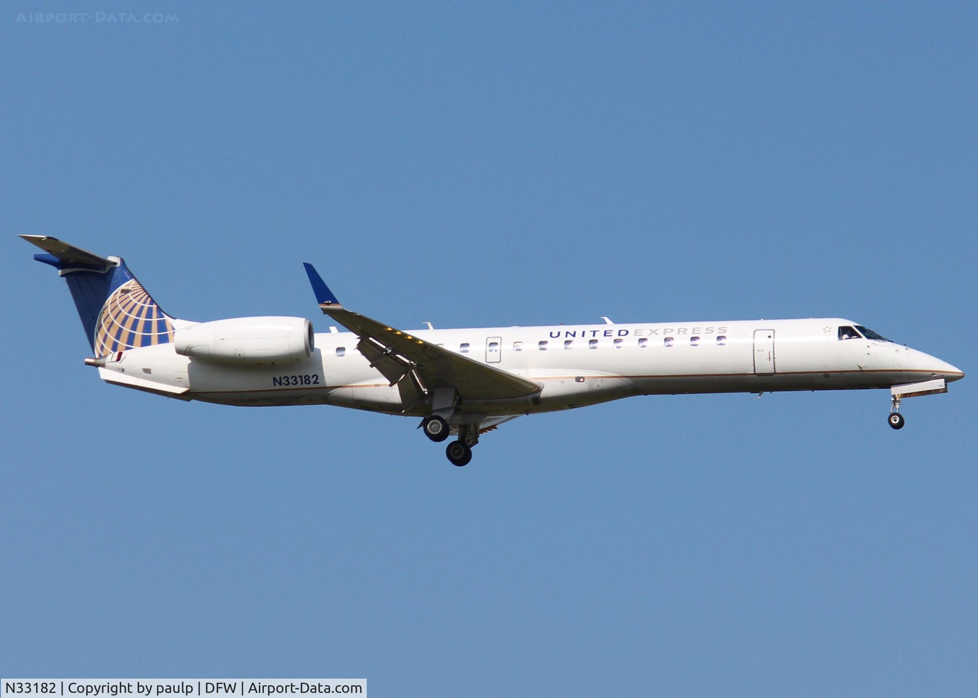 N33182, 2005 Embraer ERJ-145XR (EMB-145XR) C/N 14500909, At DFW.