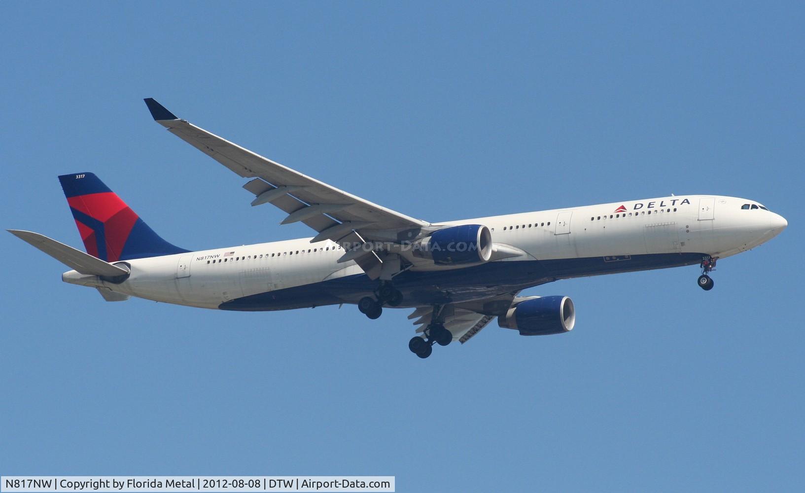 N817NW, 2007 Airbus A330-323 C/N 0843, Delta A330-300