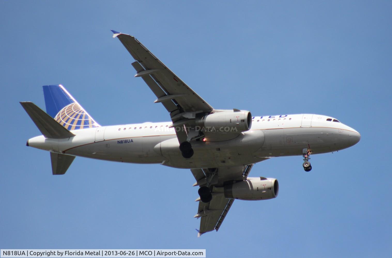 N818UA, 1998 Airbus A319-131 C/N 882, United A319