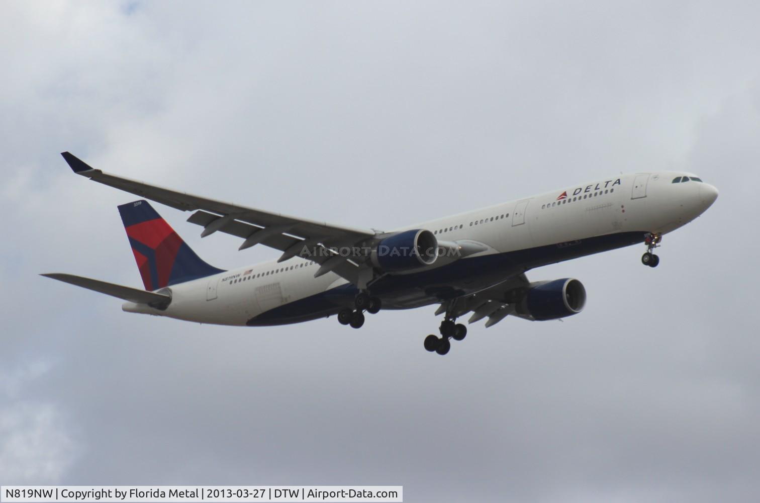 N819NW, 2007 Airbus A330-323 C/N 0858, Delta A330-300