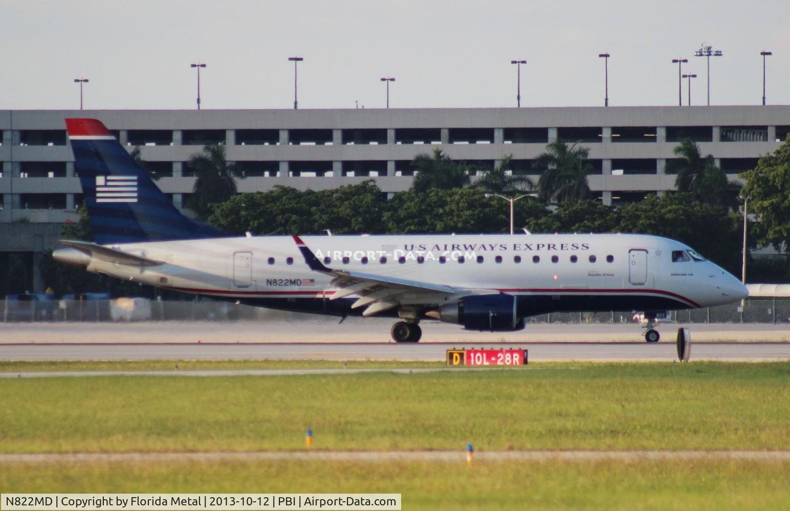 N822MD, 2004 Embraer 170SU (ERJ-170-100SU) C/N 17000043, US Airways E170