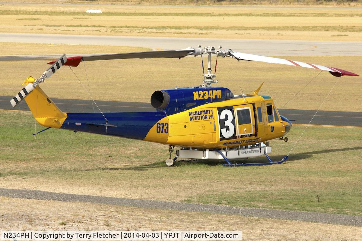 N234PH, 1977 Bell 214B-1 Biglifter C/N 28050, Bell 214B-1, c/n: 28050 at Jandakot
