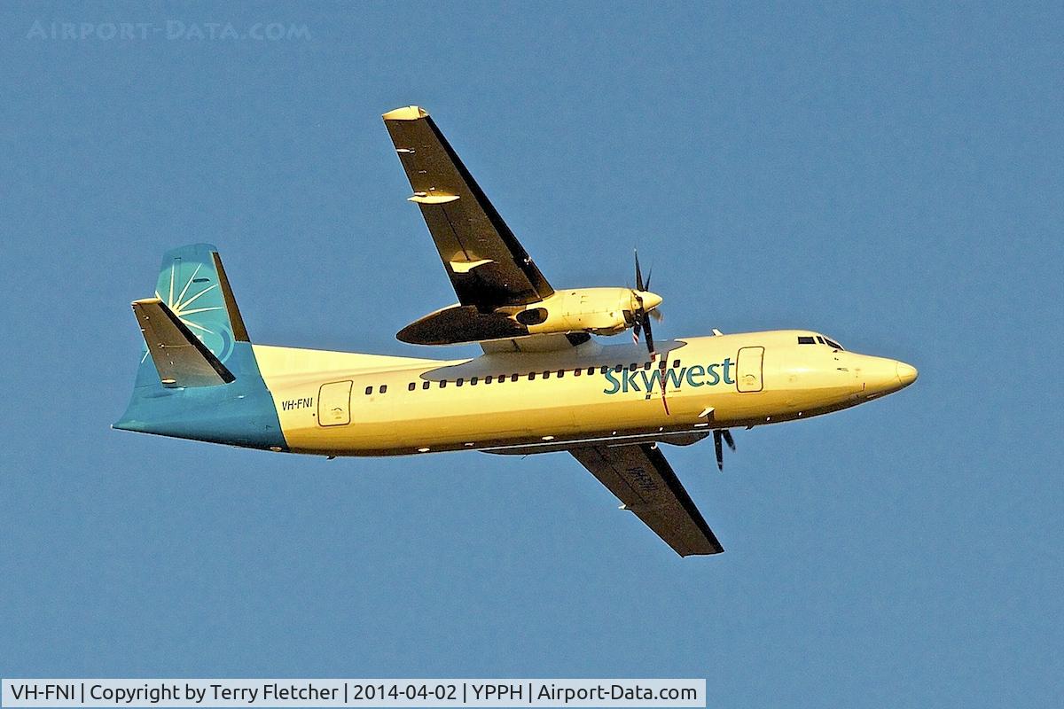 VH-FNI, 1987 Fokker 50 C/N 20114, 1987 Fokker 50, c/n: 20114 of Skywest