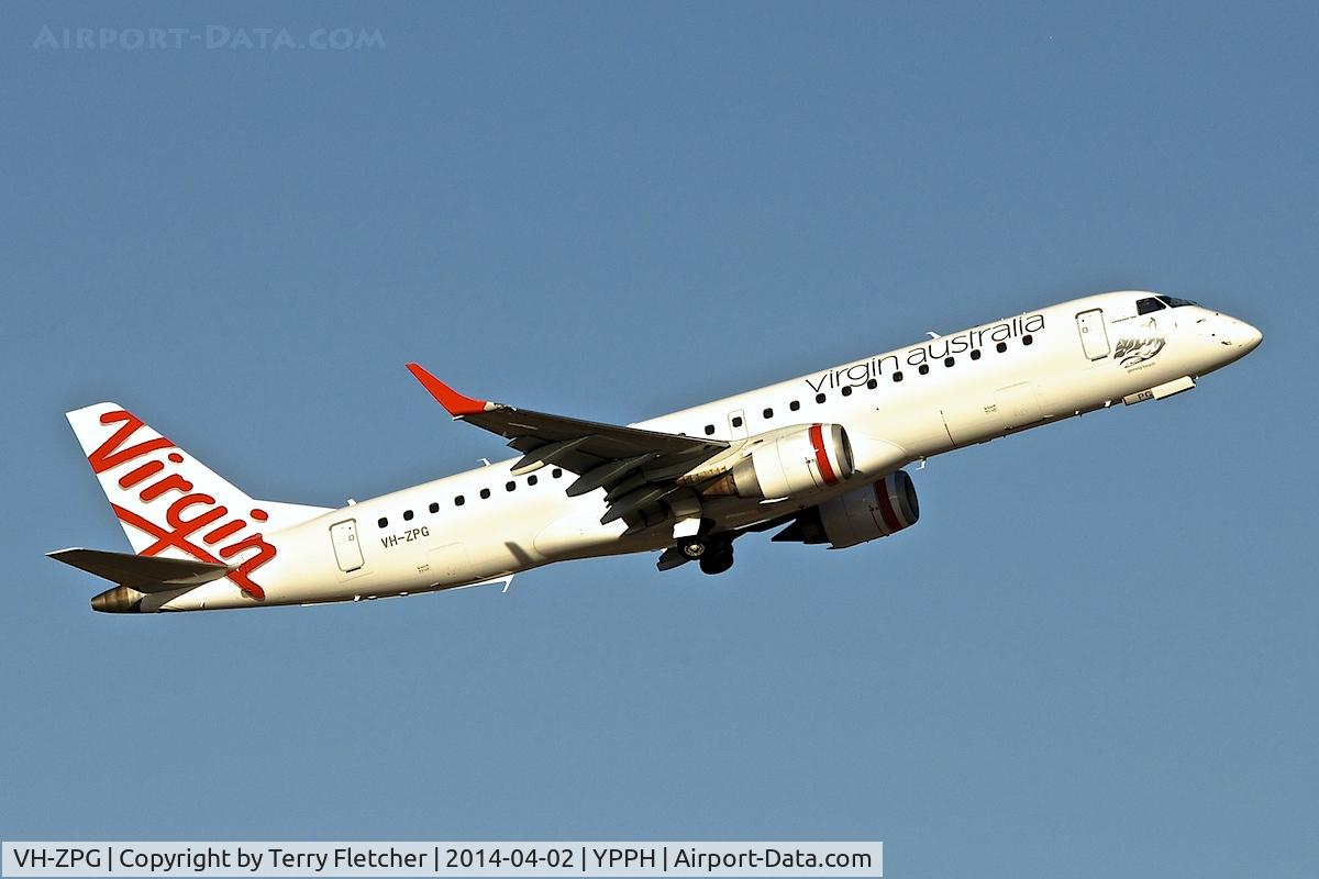 VH-ZPG, 2008 Embraer 190AR (ERJ-190-100IGW) C/N 19000195, 2008 Embraer ERJ-190-100IGW 190AR, c/n: 19000195 at Virgin at Perth Int