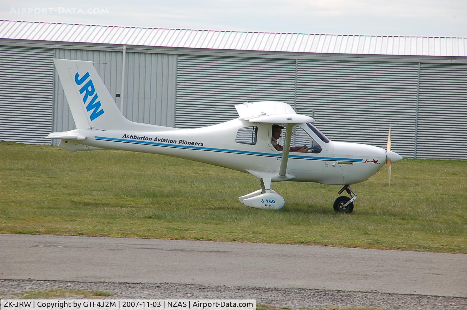 ZK-JRW, Jabiru J160 UL C/N 0102, ZK-JRW at Ashburton 3.11.07