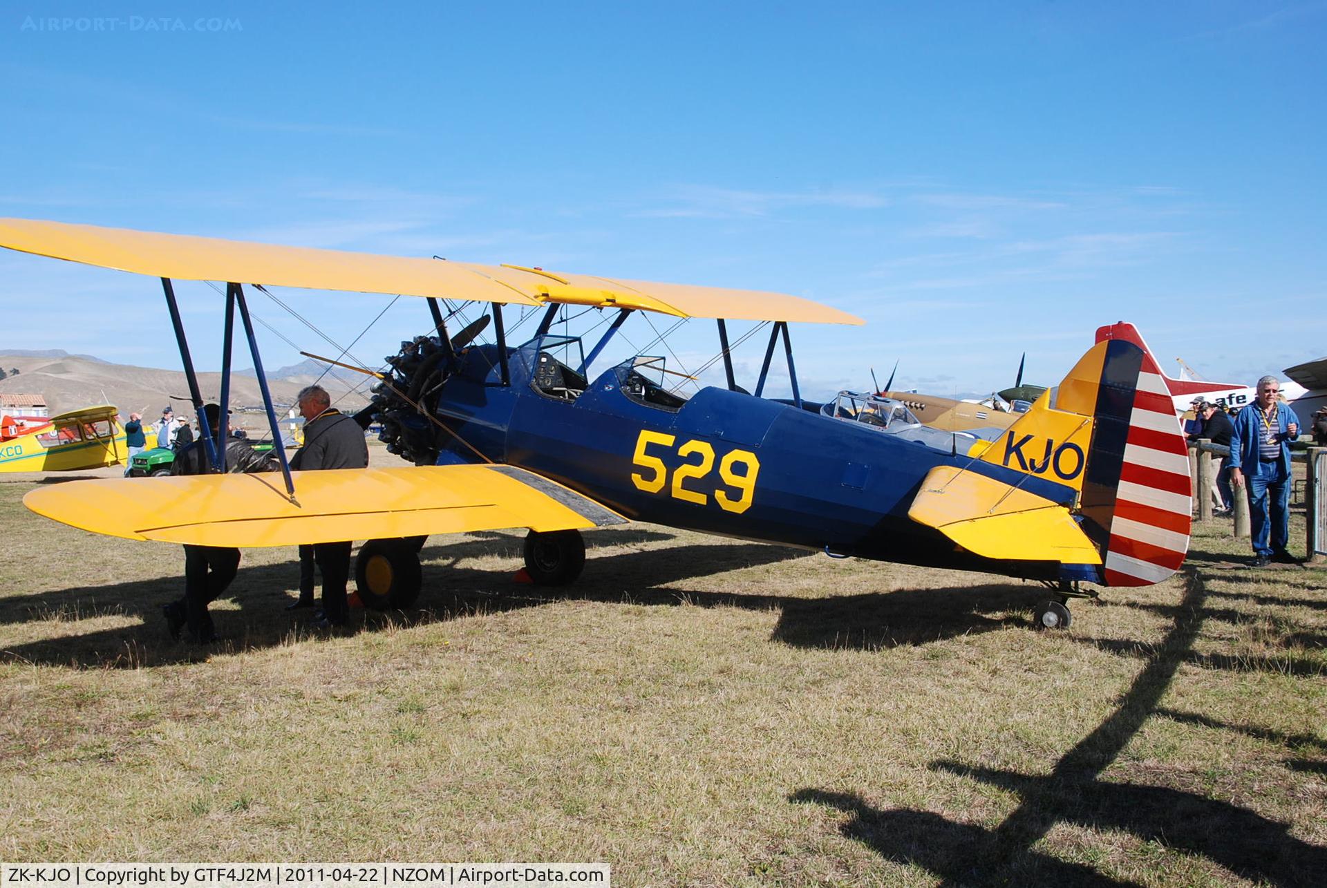 ZK-KJO, 1941 Boeing PT-17 Kaydet (A75N1) C/N 75-2100, ZK-KJO 