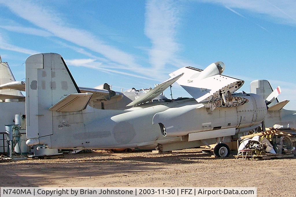 N740MA, Grumman S2F-1 Tracker C/N 649, 136740 Grumman S2-F1 Tracker Mesa 30.11.03