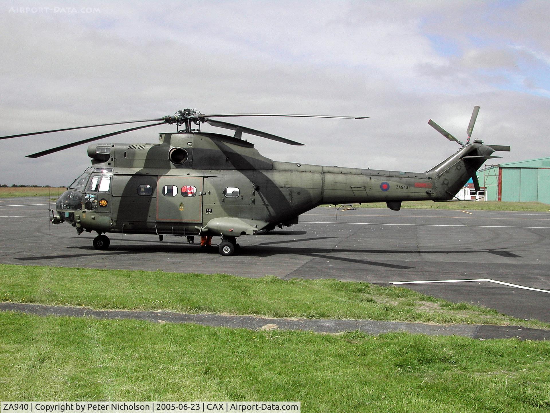 ZA940, 1981 Westland Puma HC.1 C/N 1656, Puma HC.1, callsign Vortex 010, of 230 Squadron at RAF Aldergrove on a visit to Carlisle in the Summer of 2005.