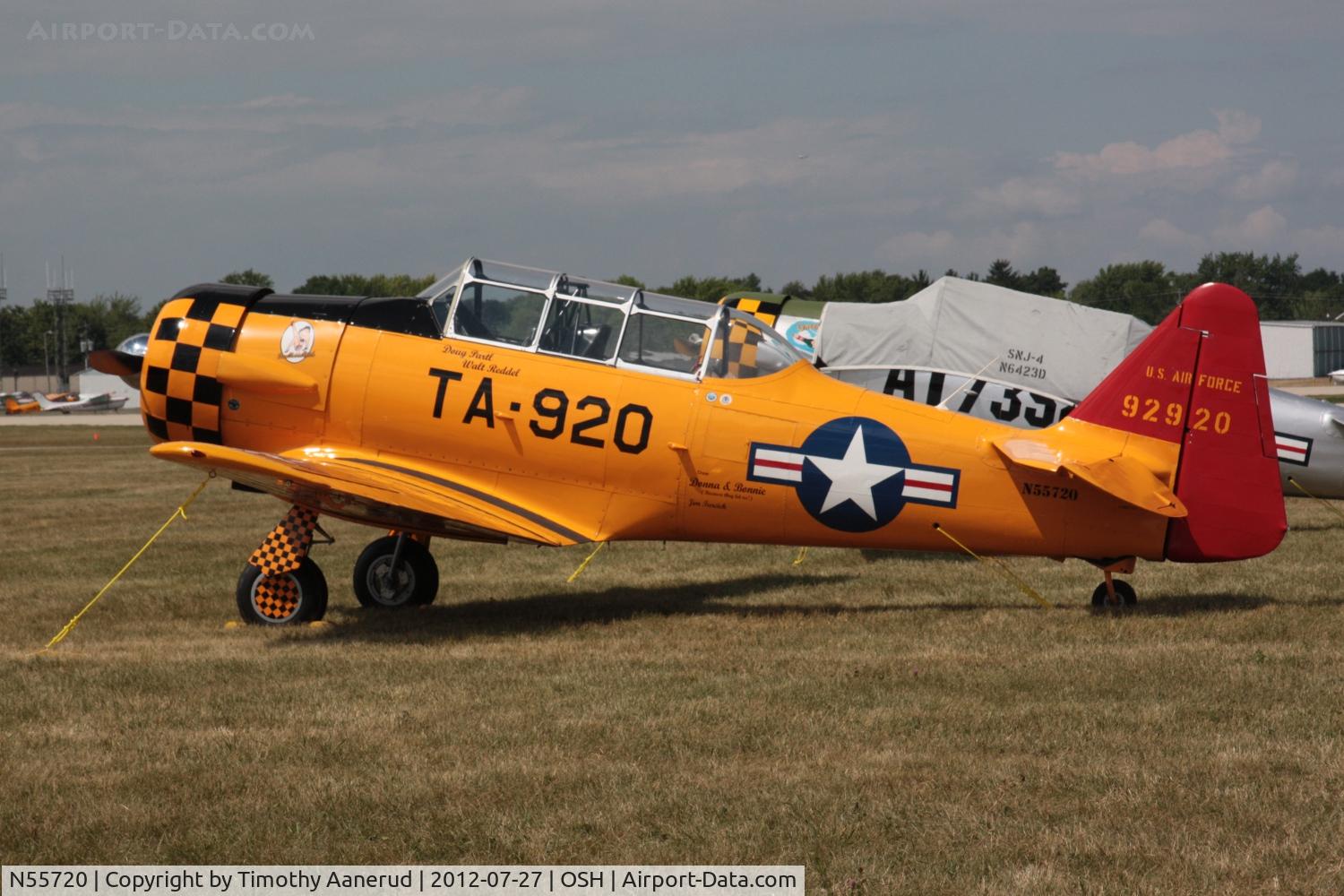N55720, North American T-6G Texan C/N 168-24, North American T-6G, c/n: 49-2920