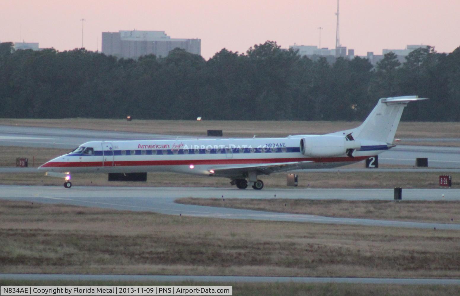 N834AE, 2002 Embraer ERJ-140LR (EMB-135KL) C/N 145631, American Eagle E140