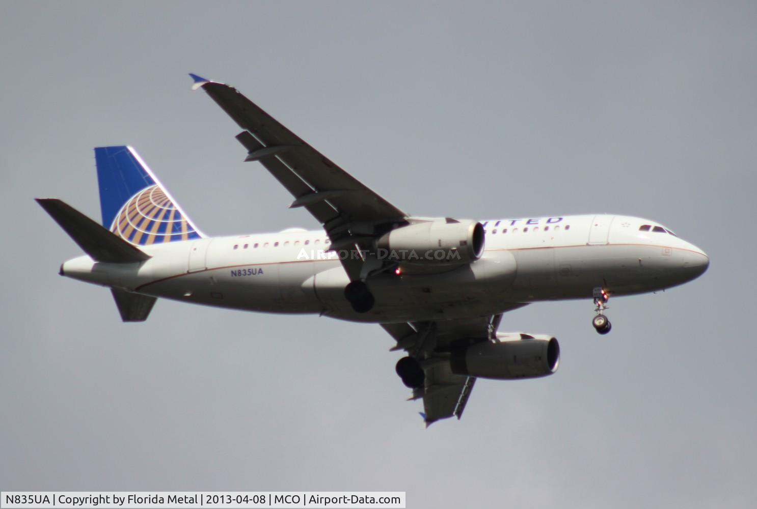 N835UA, 2001 Airbus A319-131 C/N 1426, United A319