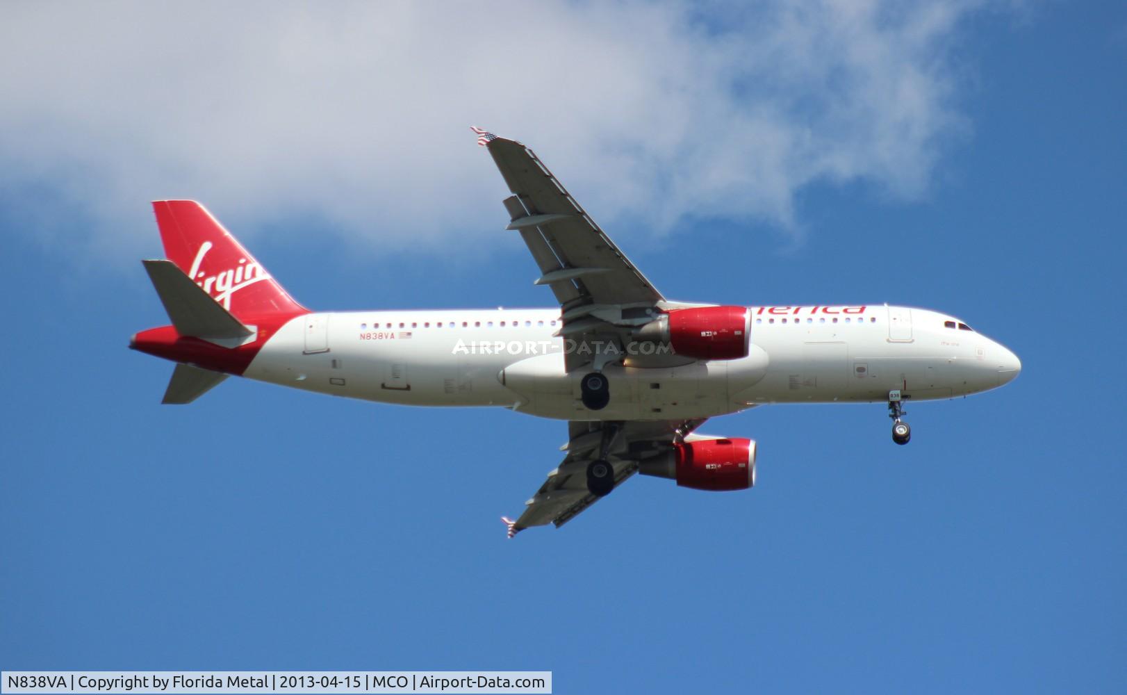 N838VA, 2010 Airbus A320-214 C/N 4559, Virgin America A320