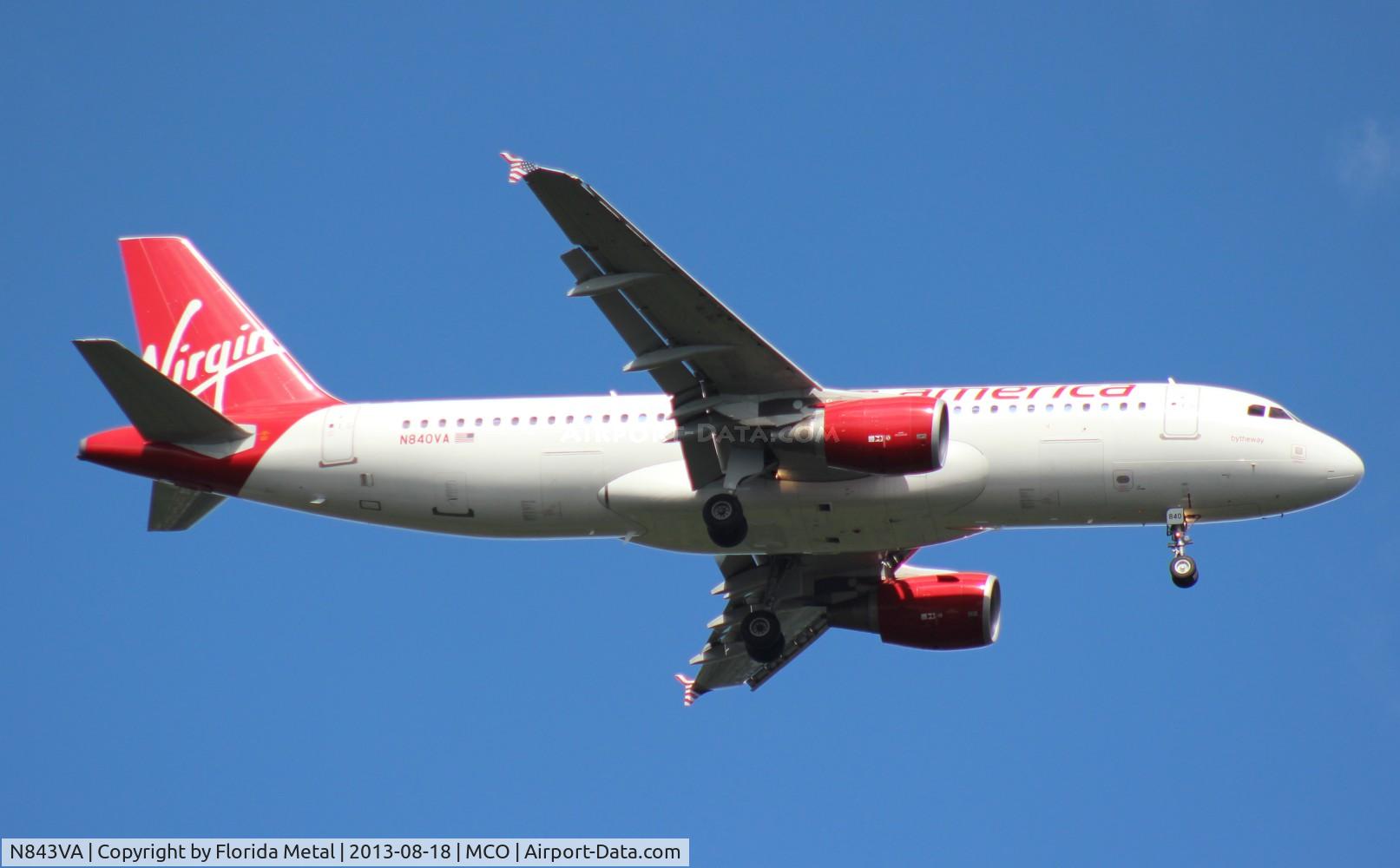 N843VA, 2011 Airbus A320-214 C/N 4814, Virgin America A320