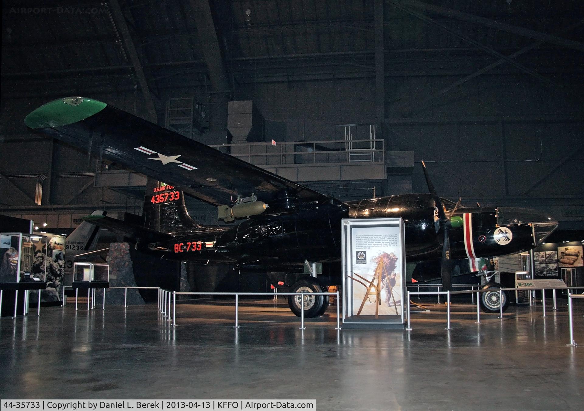 44-35733, 1944 Douglas A-26C Invader C/N 29012, In the colors to represent a night bomber during the Korean War
