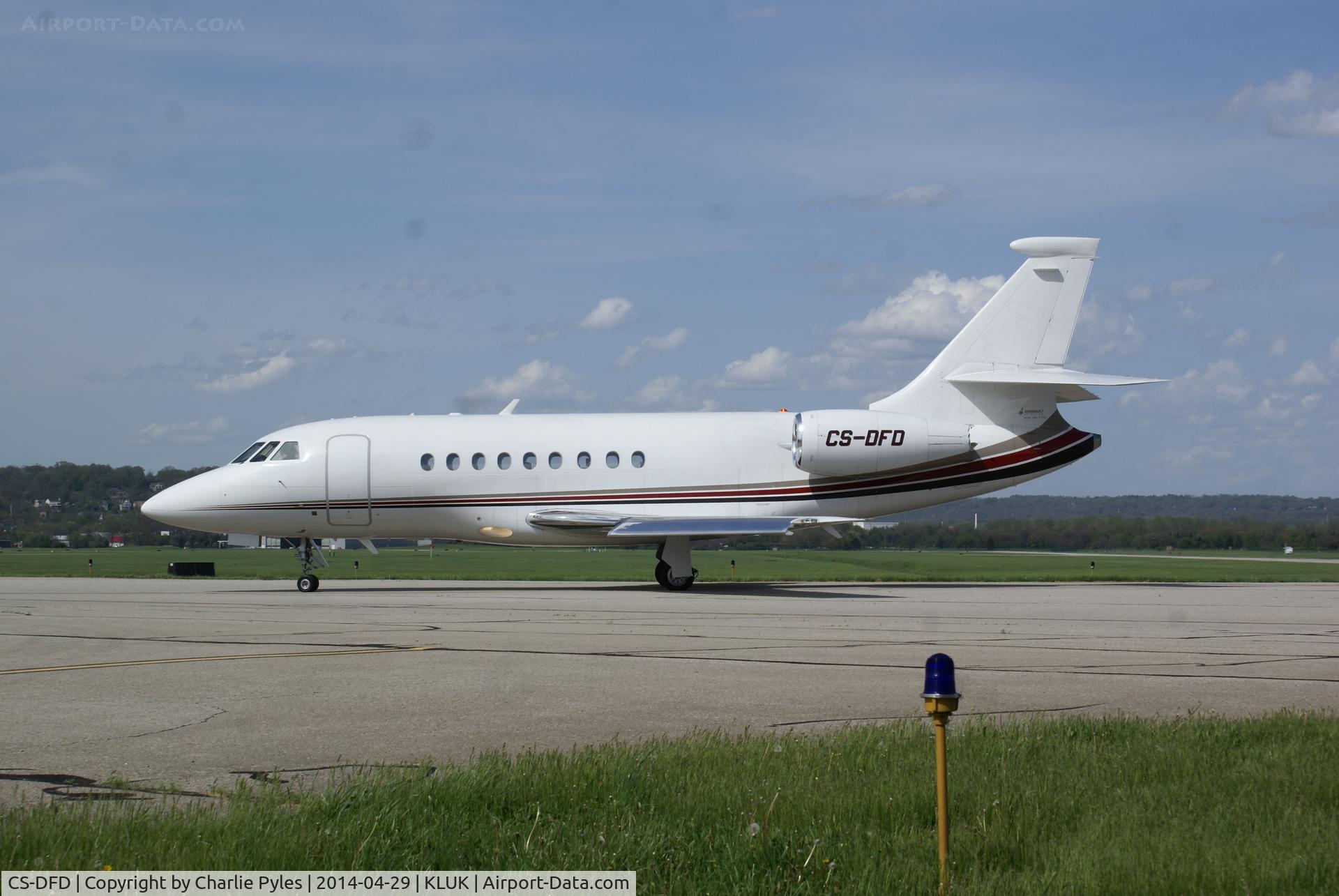 CS-DFD, 2001 Dassault Falcon 2000 C/N 174, Netjets Portugal after  test flight.