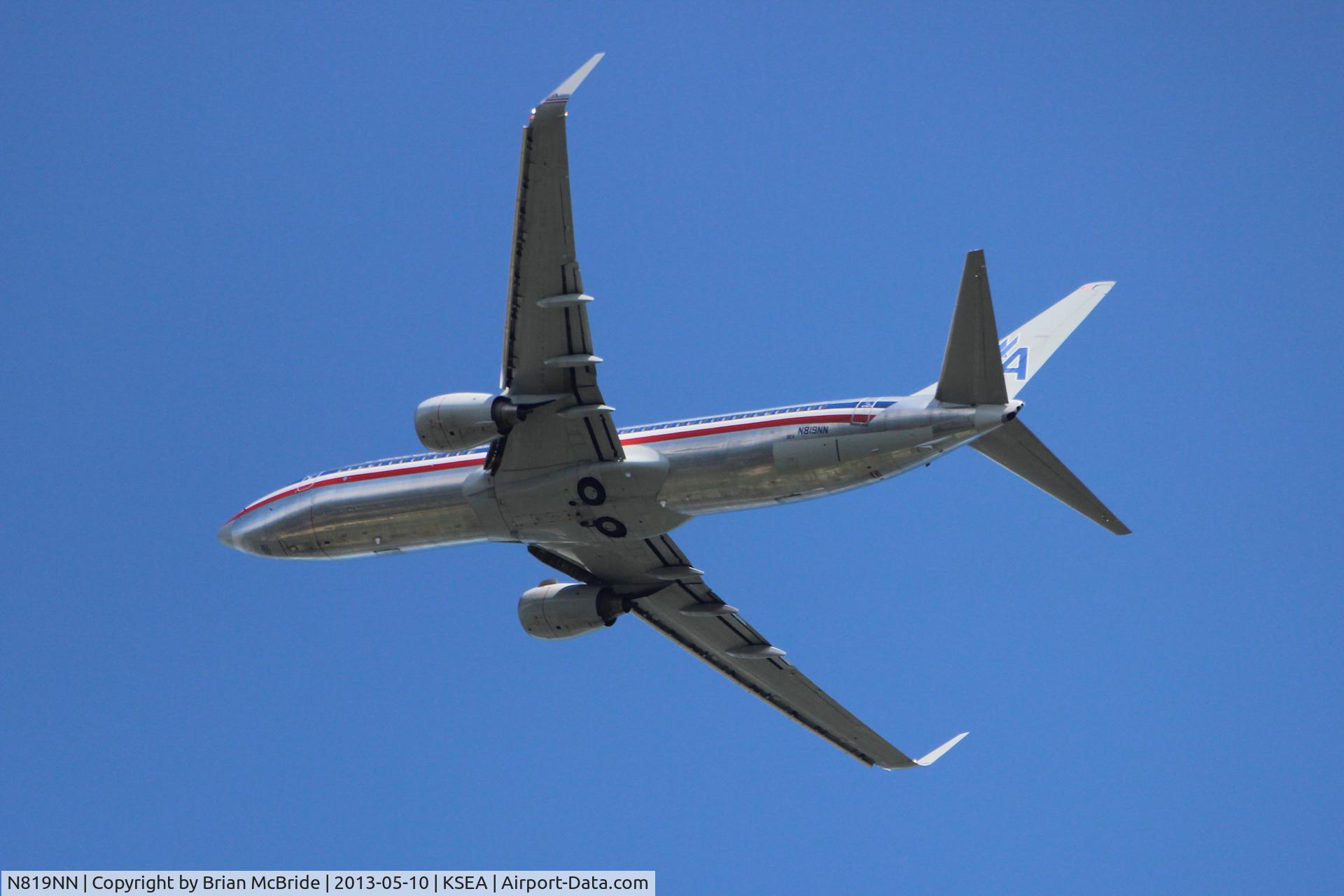 N819NN, 2009 Boeing 737-823 C/N 31083, American Airlines. 737-823. N819NN 3EV cn 31083 3118. Seattle Tacoma - International (SEA KSEA). Image © Brian McBride. 10 May 2013