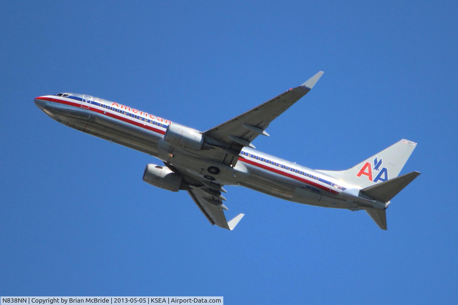 N838NN, 2010 Boeing 737-823 C/N 31097, American Airlines. 737-823. N838NN 3FR cn 31097 3276. Seattle Tacoma - International (SEA KSEA). Image © Brian McBride. 05 May 2013
