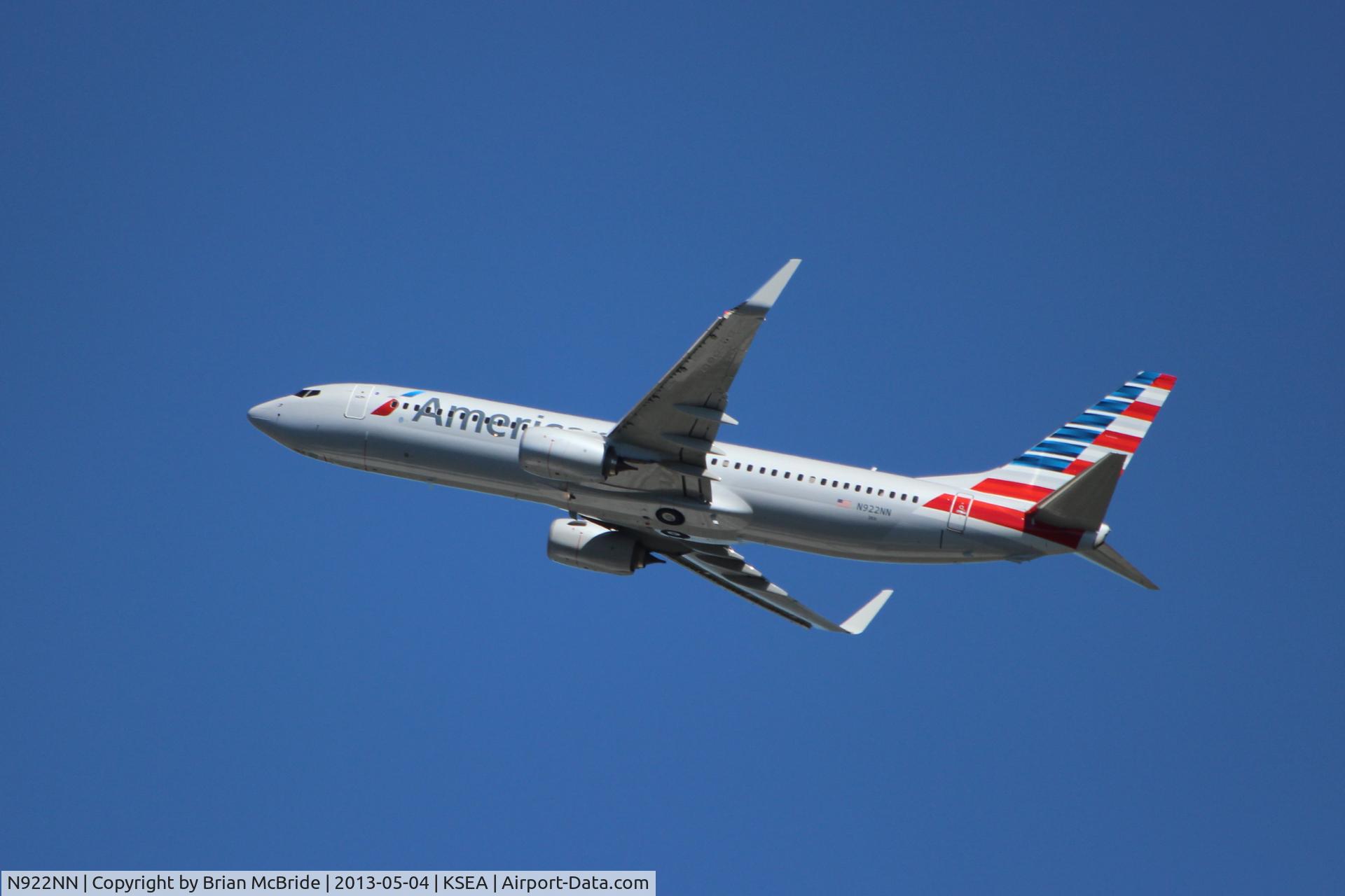 N922NN, 2013 Boeing 737-823 C/N 29574, American Airlines. 737-823. N922NN cn 29574. Seattle Tacoma - International (SEA KSEA). Image © Brian McBride. 04 May 2013