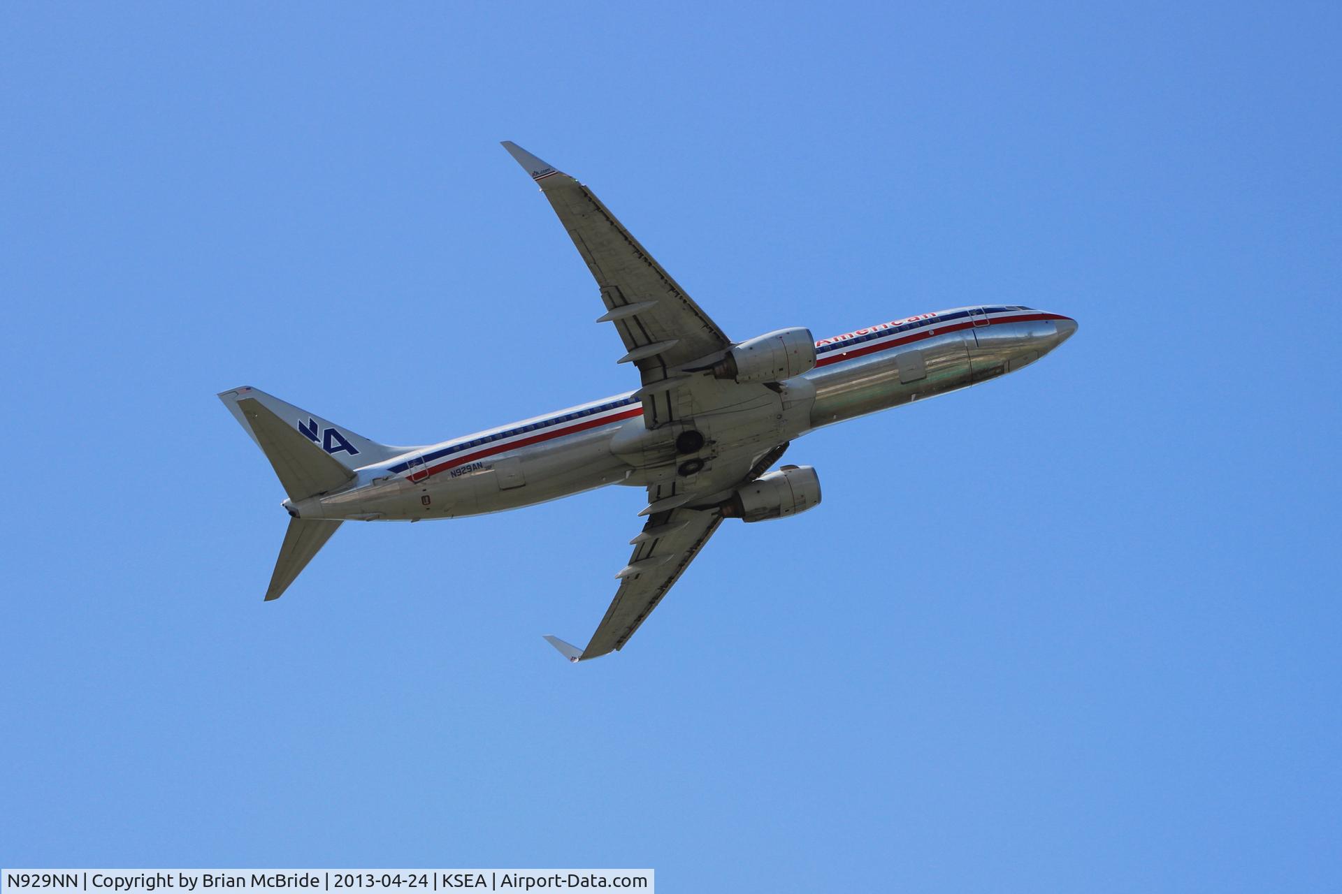 N929NN, 2012 Boeing 737-823 C/N 33322, American Airlines. 737-823. N929AN 3BG cn 30078 488. Seattle Tacoma - International (SEA KSEA). Image © Brian McBride. 24 April 2013