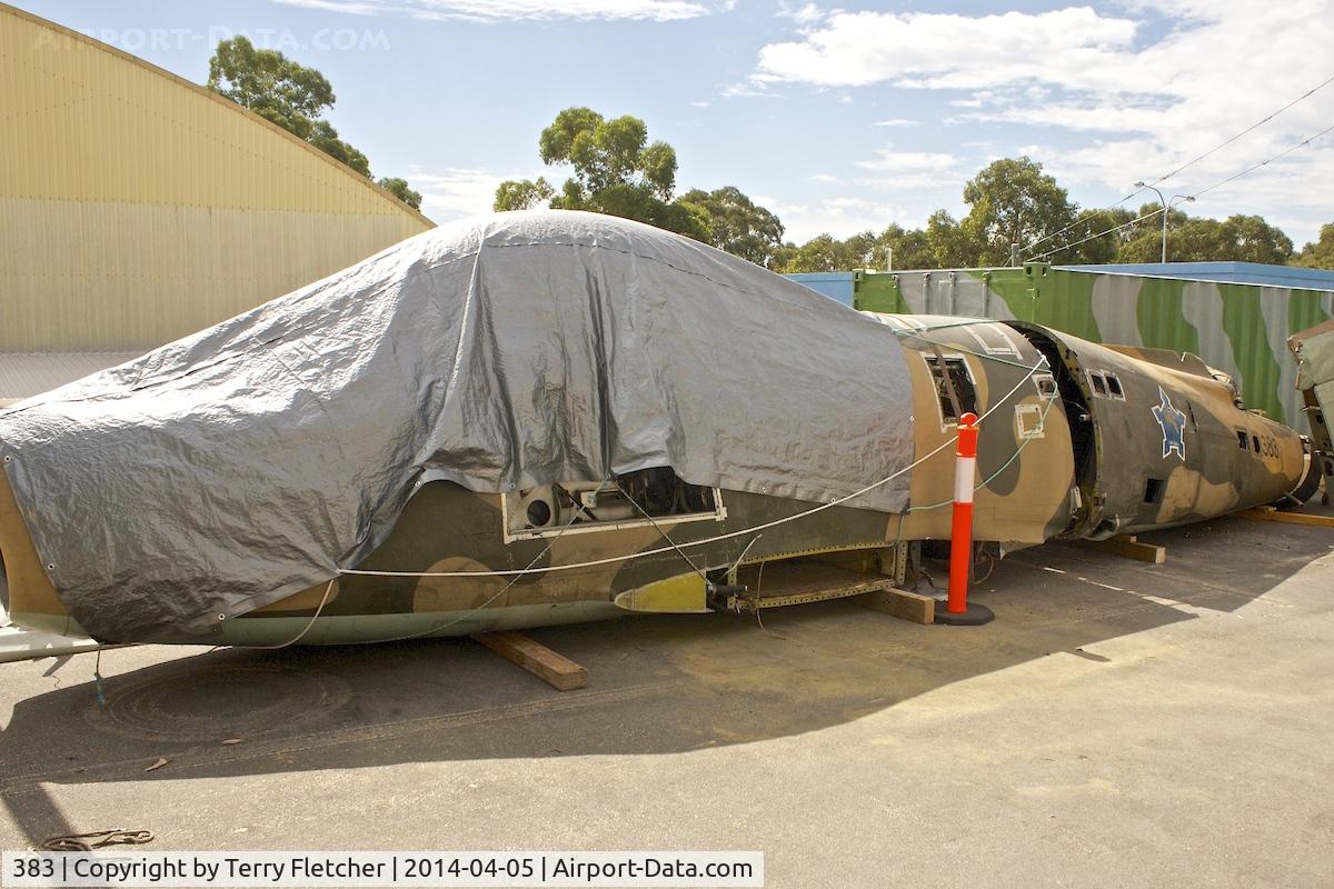 383, Canadair CL-13B Sabre 6 C/N 1492, ex SAAF Canadair CL-13B Sabre 6, c/n: 1492 at Perth Aviation Heritage Museum