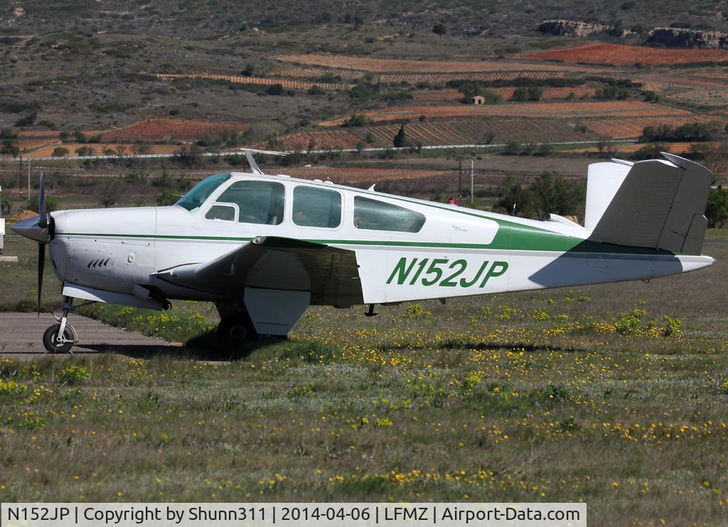 N152JP, 1966 Beech V35 Bonanza C/N D-8322, Parked at the airfield...