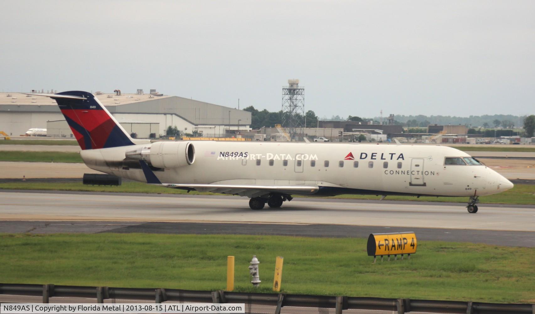 N849AS, 1999 Bombardier CRJ-200ER (CL-600-2B19) C/N 7347, ASA CRJ-200