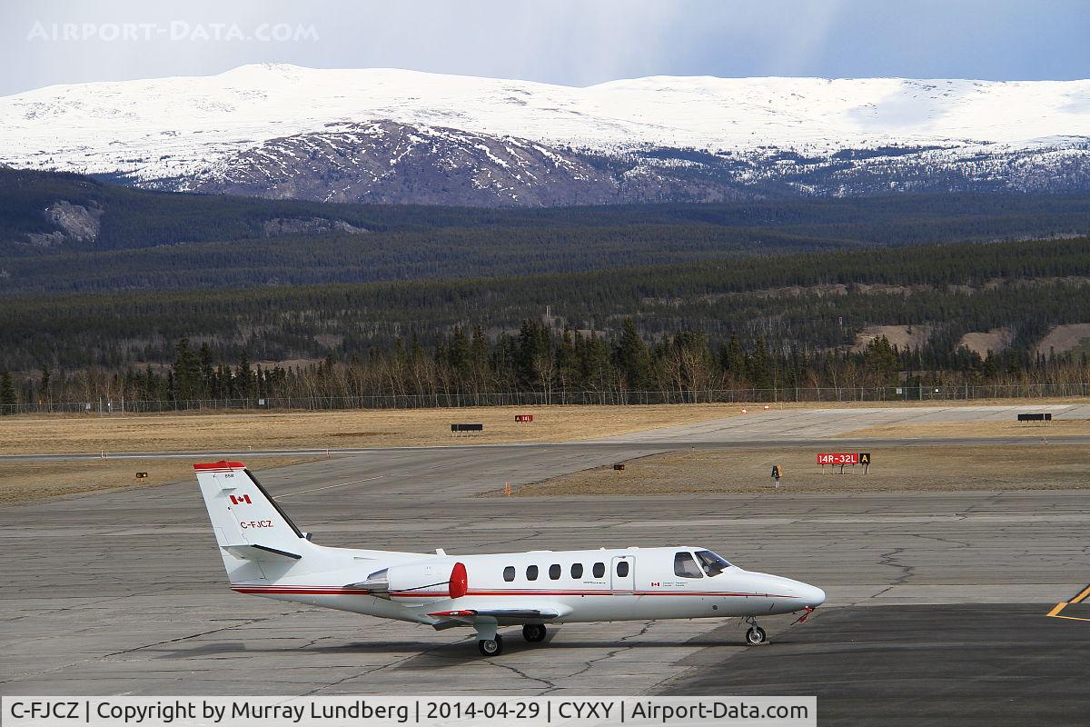 C-FJCZ, 1992 Cessna 550 C/N 550-0700, On the ramp at Whitehorse, Yukon.