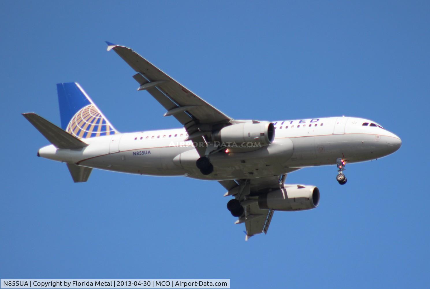 N855UA, 2002 Airbus A319-131 C/N 1737, United A319