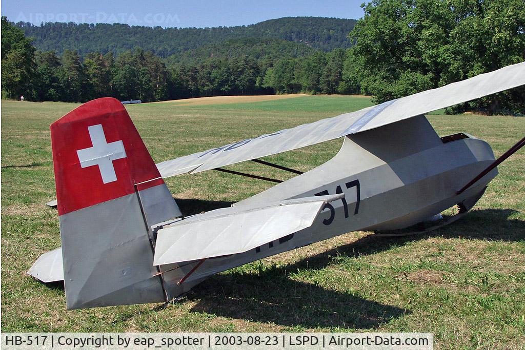 HB-517, 1952 Spalinger S-Kranich C/N Unknown, airdisplay 2003 Dittingen