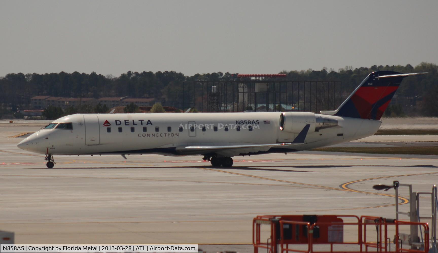N858AS, 2000 Bombardier CRJ-200ER (CL-600-2B19) C/N 7417, ASA CRJ-200