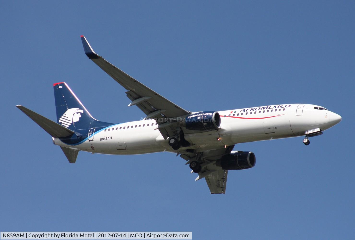 N859AM, 2003 Boeing 737-8Q8 C/N 32796, Aeromexico 737-800
