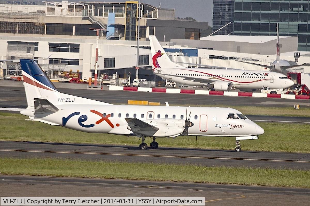 VH-ZLJ, 1995 Saab 340B+ C/N 340B-380, 1995 Saab 340B+, c/n: 340B-380 of REX at Sydney